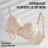 Large size underwear, large breasts show size, sexy and round gathering, upper support, anti-sagging adjustment type, thin bra cover