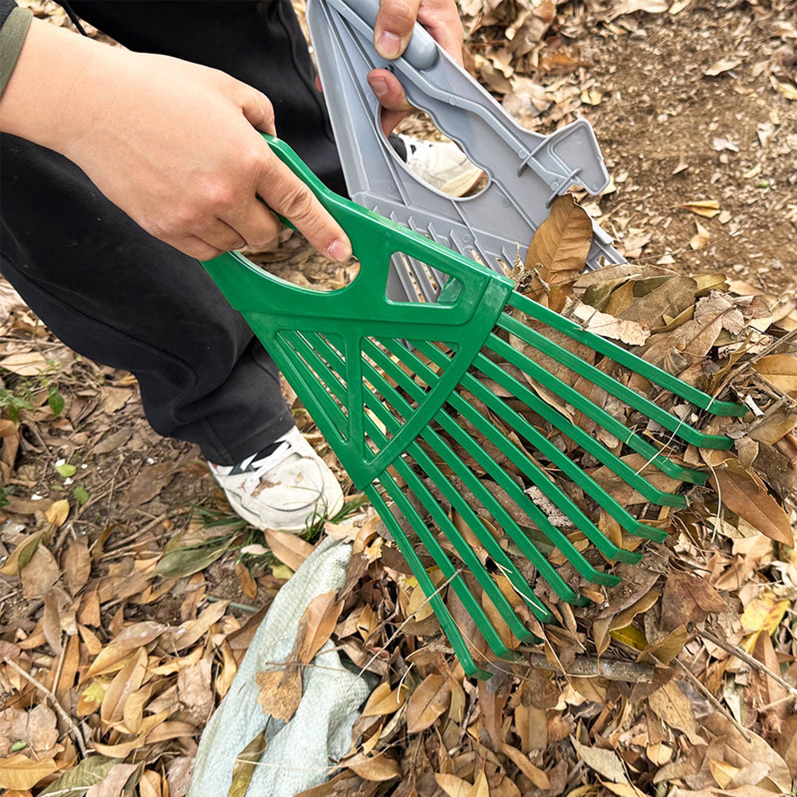 1Pc Rake for Leaves Garden Rake for Gardeners Grass Farming Rake Garden Leaf Rake Iron Potting Landscapers Reliable Tools A