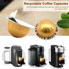 1 Set 80ML/40ML/150ML/230ML Coffee Capsule Shell DIY Reusable Coffee Capsule Cup for Nespresso Vertuo