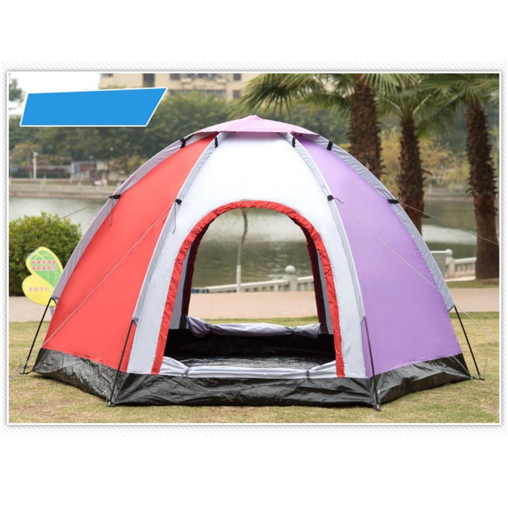 6-person Instant Tent Pop-Up Camping Tent Set Hiking Fishing Up In Second Carry New