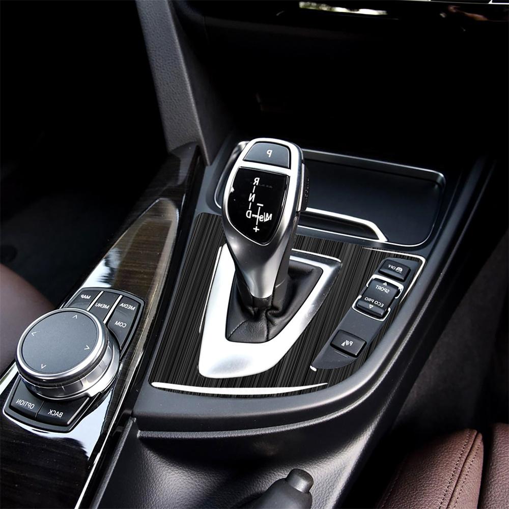 1PCS Car RHD Carbon Fiber Gear Shift Panel Trim Sticker For BMW 3 Series F30 F34