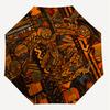 1PC African Culture Umbrella-8-Rib Reinforced Portable Folding Travel Suitable for All Seasons Outdoor Daily Use Is an Ideal Choice  -K0372
