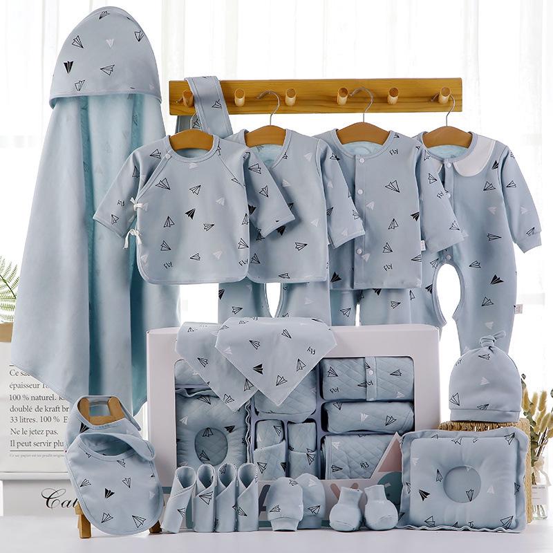 Pure Cotton Newborn Baby Gift Box: Spring To Autumn Essentials