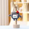 Tofu Stinky Plush Keychain Cartoon Doll Pendant Bag Decoration Toy Gifts Cute