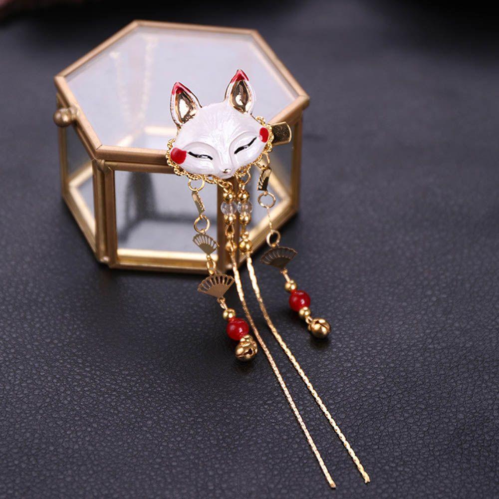Cos Props Cute Handwork Tassels Kimono Hanfu Rabbit Hair Accessories Hair Clip Hairpin