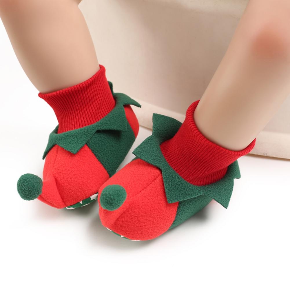 

Bobora Baby Shoes Тепловой дизайн слипоны 0-3 мес Рождественская обувь 1/S