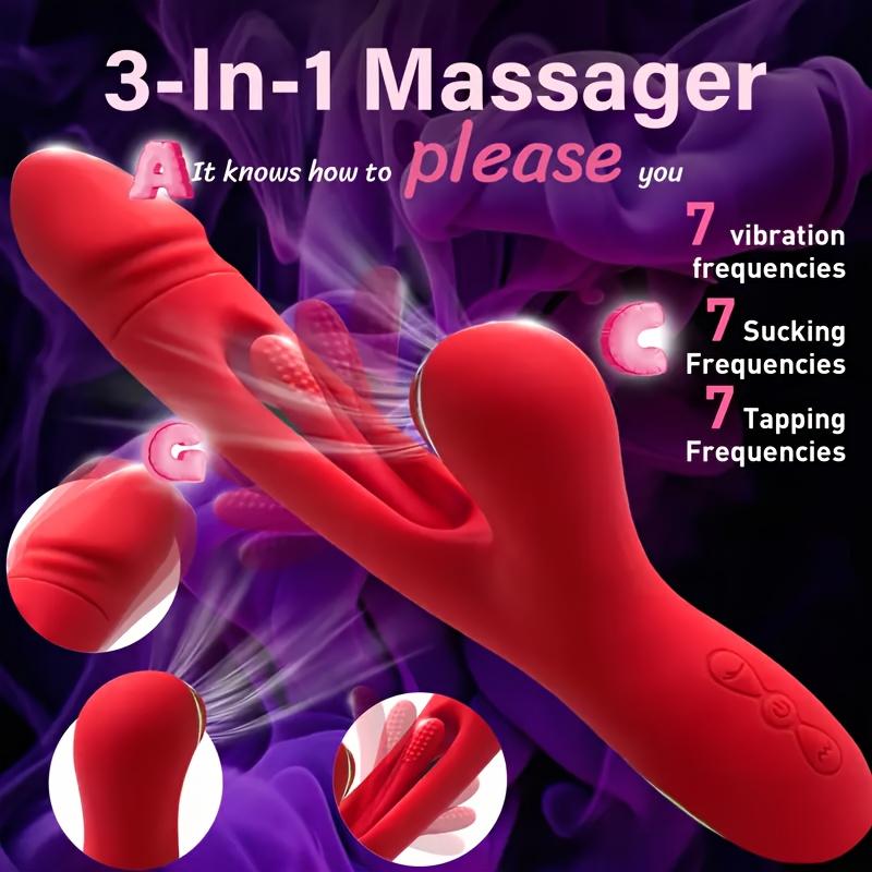Kvinner Klitoral Slap Vibrator Dildo Vagina Klitoris Klitoral Stimulator Vibrator G-punkts Stimulator Kanin Vibrator Sexleketøy for kvinner Voksenprodukter
