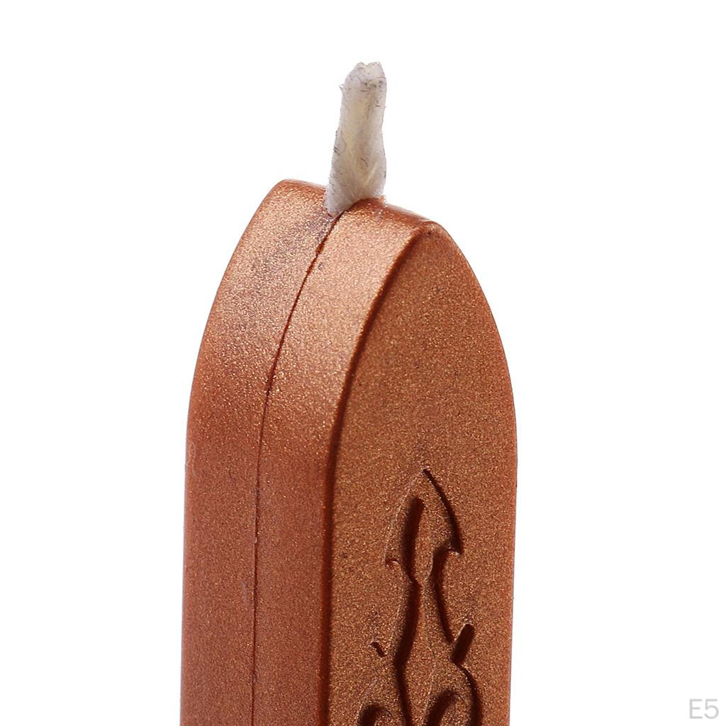 5 Pack Sealing Seal Wax Sticks With Wick For DIY Decorating Envelope Parcels