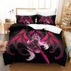 Soulfire Demons Bedding Set Single Twin Full Queen King Size Bed Set Adult Kid Bedroom Duvet Cover Sets 3D Anime Bed Sheet Set