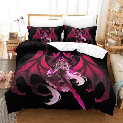 Soulfire Dämonen Bettwäsche Set Einzelbett Twin Full Queen King Size Bettset Erwachsene Kind Schlafzimmer Bettbezug Sets 3D Anime Bettlaken Set