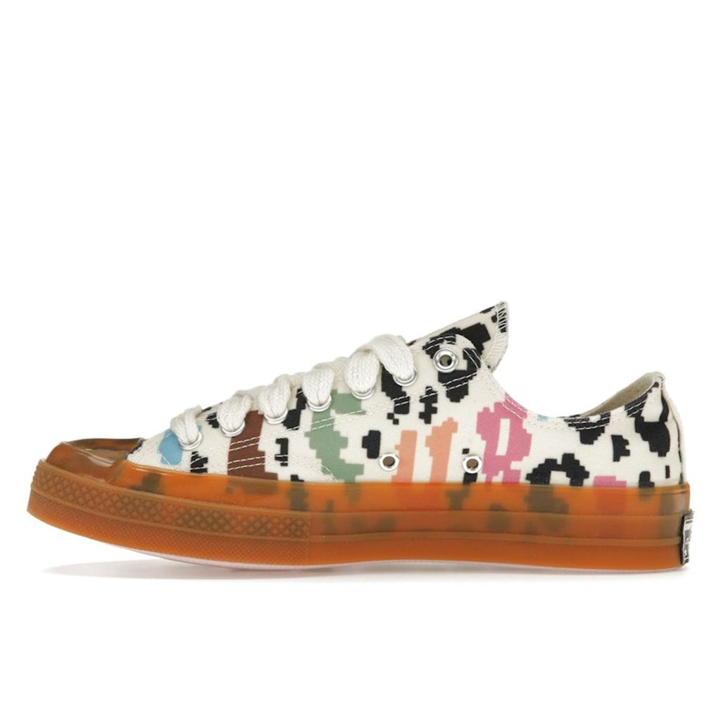Golf Le Fleur x Converse Chuck 70 Low Camo Pack - Mehrfarbige Unisex-Sneaker Antikweiß Gummi-Honig A11215C