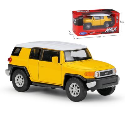 1/36 Toyota FJ Crusier Jouet Modèle De Voiture Pour Enfants Welly Moulé Sous Pression Tout-Terrain Miniature Véhicule Pull Back Collection Cadeau Pour Enfant Garçon