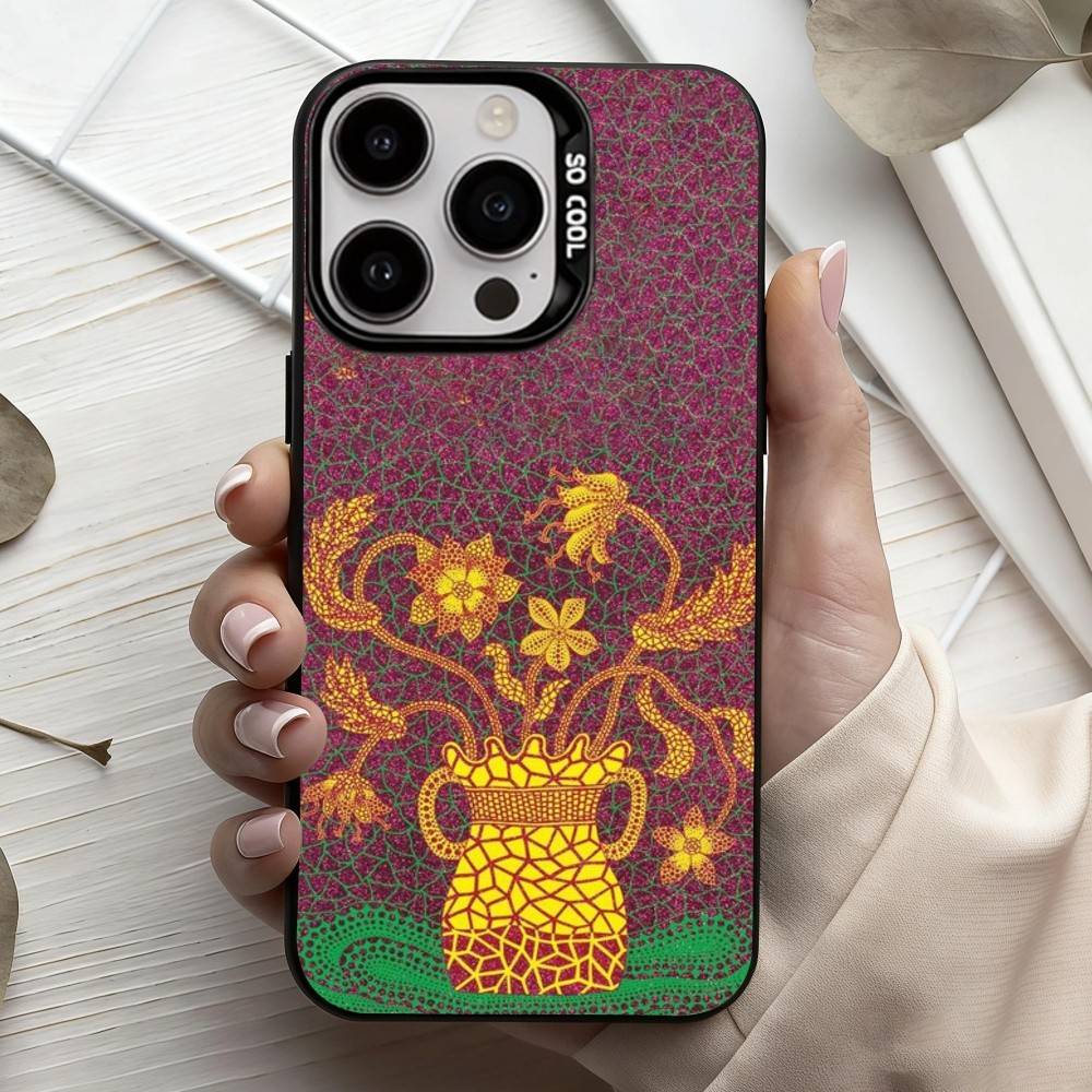 F-Funny Pumpkin Y-Yayoi K-K-Kusama Phone Case For iPhone17,16,15,14,13,12,11 Plus,Pro Max Black Candy Silver Phone Case