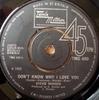 7inch Record STEVIE WONDER  Dont Know Why I Love You TMG690 TAMLA MOTOWN 1969 UK SoulFunk Used