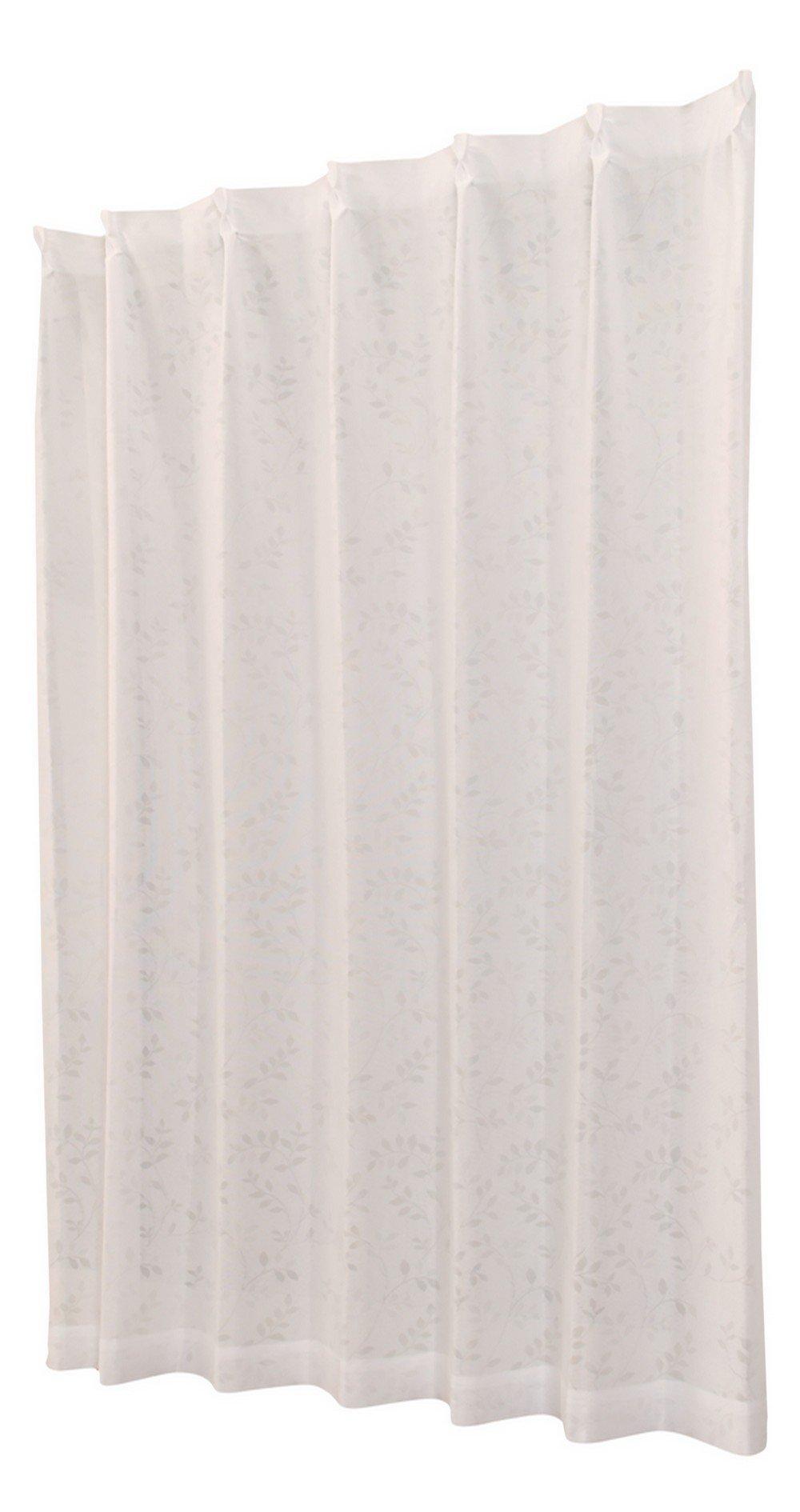 

Univer Mirror Lace Iris Width 150cm x Length 1 Panel Curtain, Lace, White, 176cm, белый