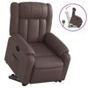VidaXL Fauteuil Inclinable, Chaise de Relaxation avec Dossier, Siège avec Accoudoirs, Fauteuil TV de Salon, Moderne, Marron 3205266