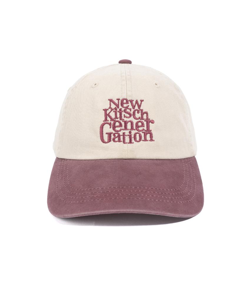 NEWKITSCH Nkg Classic Logo Two-Tone Cap (Burgundy)