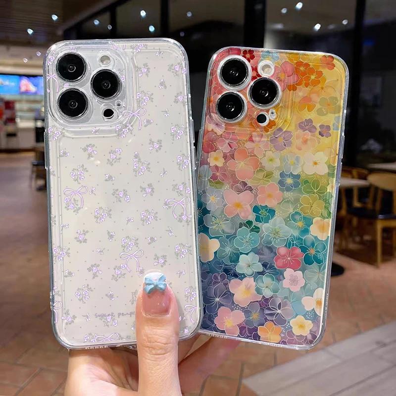 Vintage Schmetterling & Floral Schutzhülle für iPhone 17 Air 16 16e 15 13 12 11 Pro Max Kratzfest Schlank Fit Funda Cover