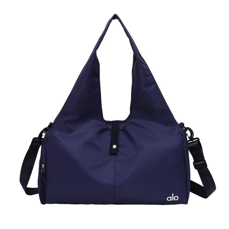 Alo Portable Yoga Bag Multifunctional Nylon Travel Bag Large Capacity Luggage Bag Solid Color Sports Fitness Bag