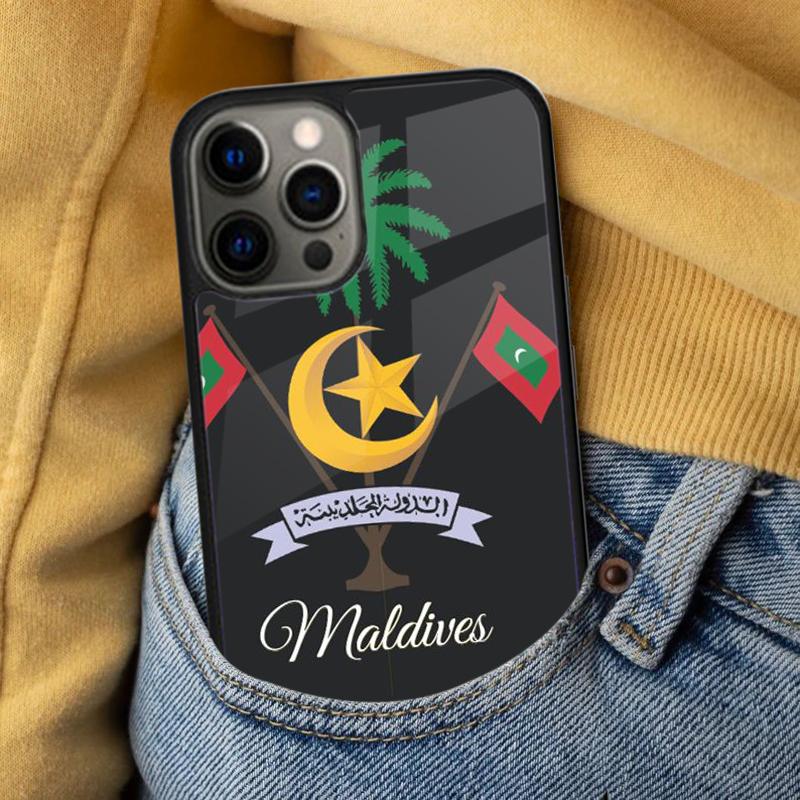 Maldives Map Soft Phone Case for iPhone 17 Air 16e Pro max 15 Pro 13 14 Plus 11 12 MagSafe Magnetic Coque iPhone 16pro
