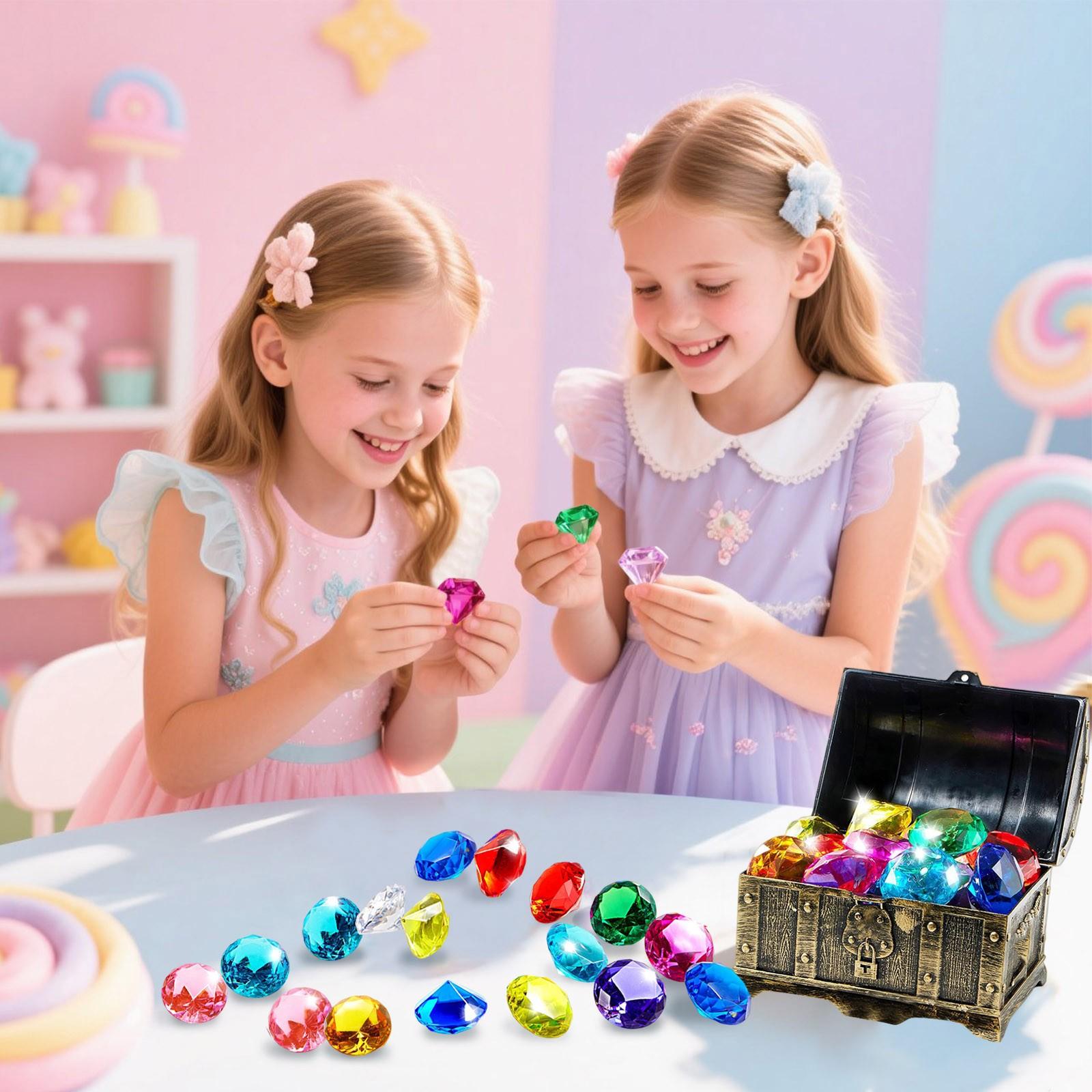 

Іграшка для дайвінгу Діамантова скринька Піратська скринька Підводна іграшка для кидання Набір для тренувань з плавання Подарункова іграшка One Size срібний