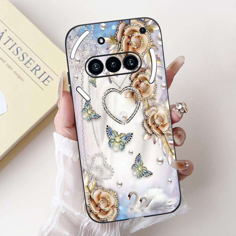 Per Custodia Nothing Phone 3A A059 Copertura Lussuosa Verniciata Candy Custodia Morbida in Silicone Per Nothing Phone 3A Pro A059P Phone3A Custodie