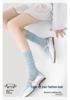 Renaissance Pearl Mid-Calf Women's Socks: Original Thin, Solid Color, Puffy Ins Style.
