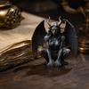Unique Gift for Goth Lovers Gargoyle Figurine Medieval Dark Winged Statue Resin Gothic Architectural Figure Horn Demon Ornament Office Bookshelf