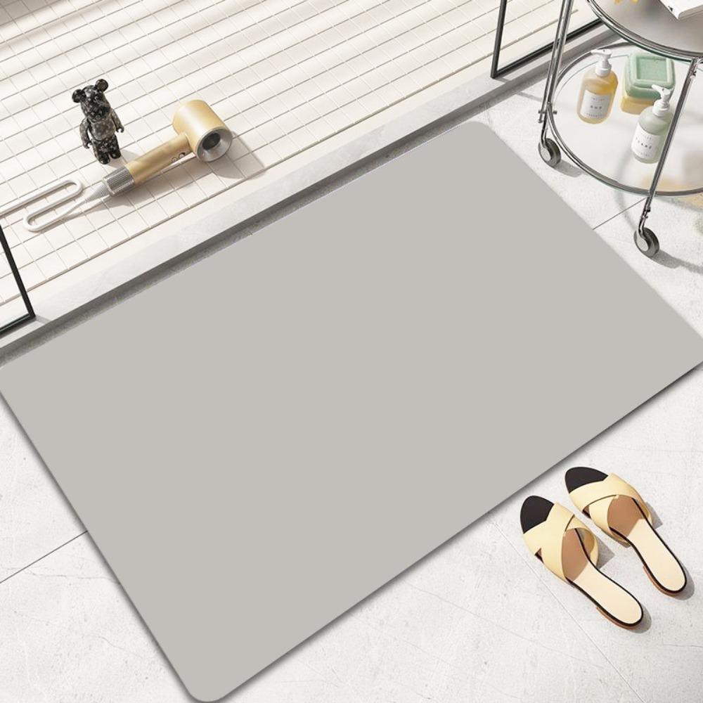 2 шт. Однотонный коврик для пола из диатомовой грязи — фото 13