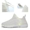 Baskets lumineuses Spring Boy pour hommes, femmes, filles, enfants, chaussures à LED clignotantes, adultes, rechargeables par USB, chaussures en fibre optique