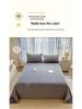 Cozy Flannel Velvet Bed Sheet - Thick, Soft, Solid Color for Autumn/Winter