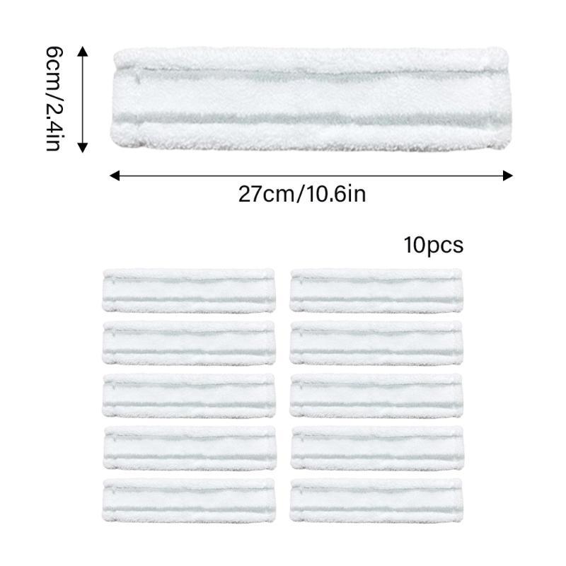10 Count Washable Mop Cloth Reusable Mop Pad Effective Floor Cleaning Pad Steam Mops Pad Mop Attachments Fibre Texture