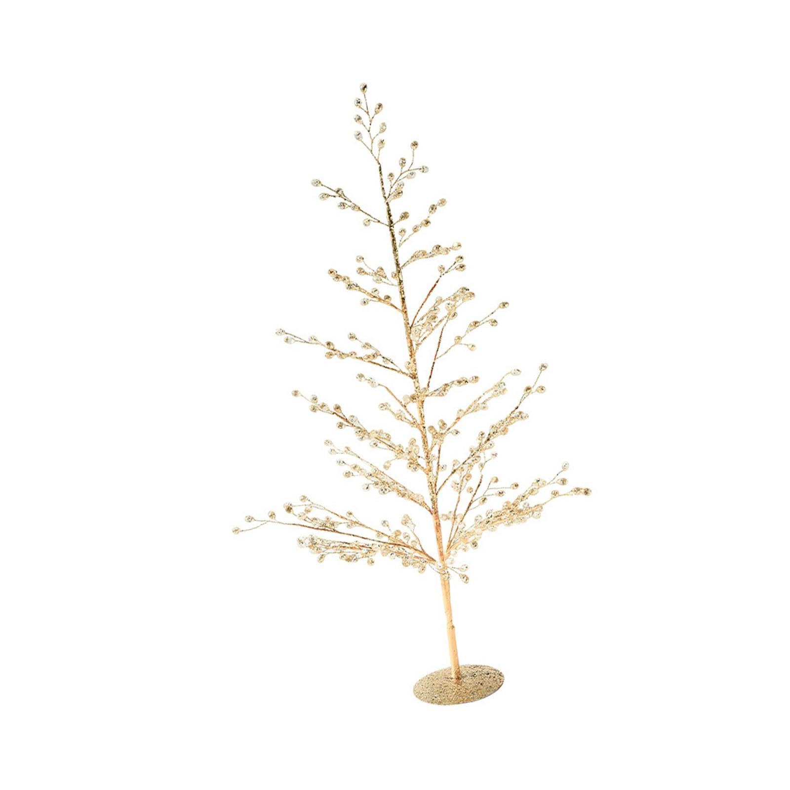 

Birch Tree Christmas Decoration 48cm Housewarming Gift Decorative Scene Layout Money Tree for Party Home Fireplace Mall Decor золотистий