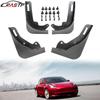 Soft Rubber Mud Flaps for 2019-2021 Tesla Model Y Rear Wheels