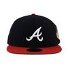 New Era 59FIFTY Atlanta Braves MLB 1995 World Series Game Fitted Size World Series Side Patch Cap, Navy, 8, 5950, [Used]