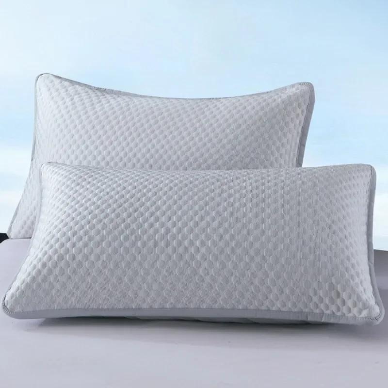 Summer Cooling Pillowcase Solid Color Ice Bean Bean Pillowcase Cool Feeling Air Conditioning Cover Washable  (no Pillow) 48x74cm