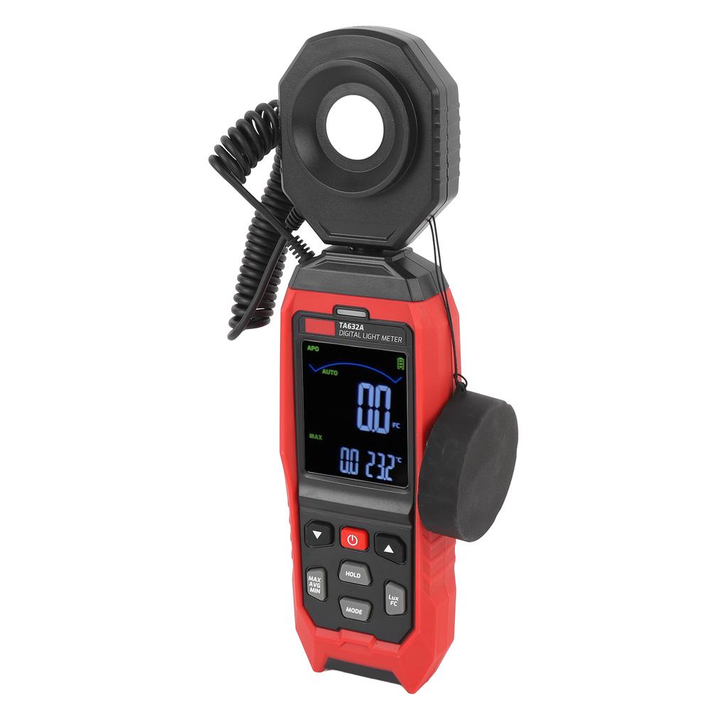 Digital Light Meter 200000 Range Detachable 360 Degree Rotatable Probe Sound and Light Prompt