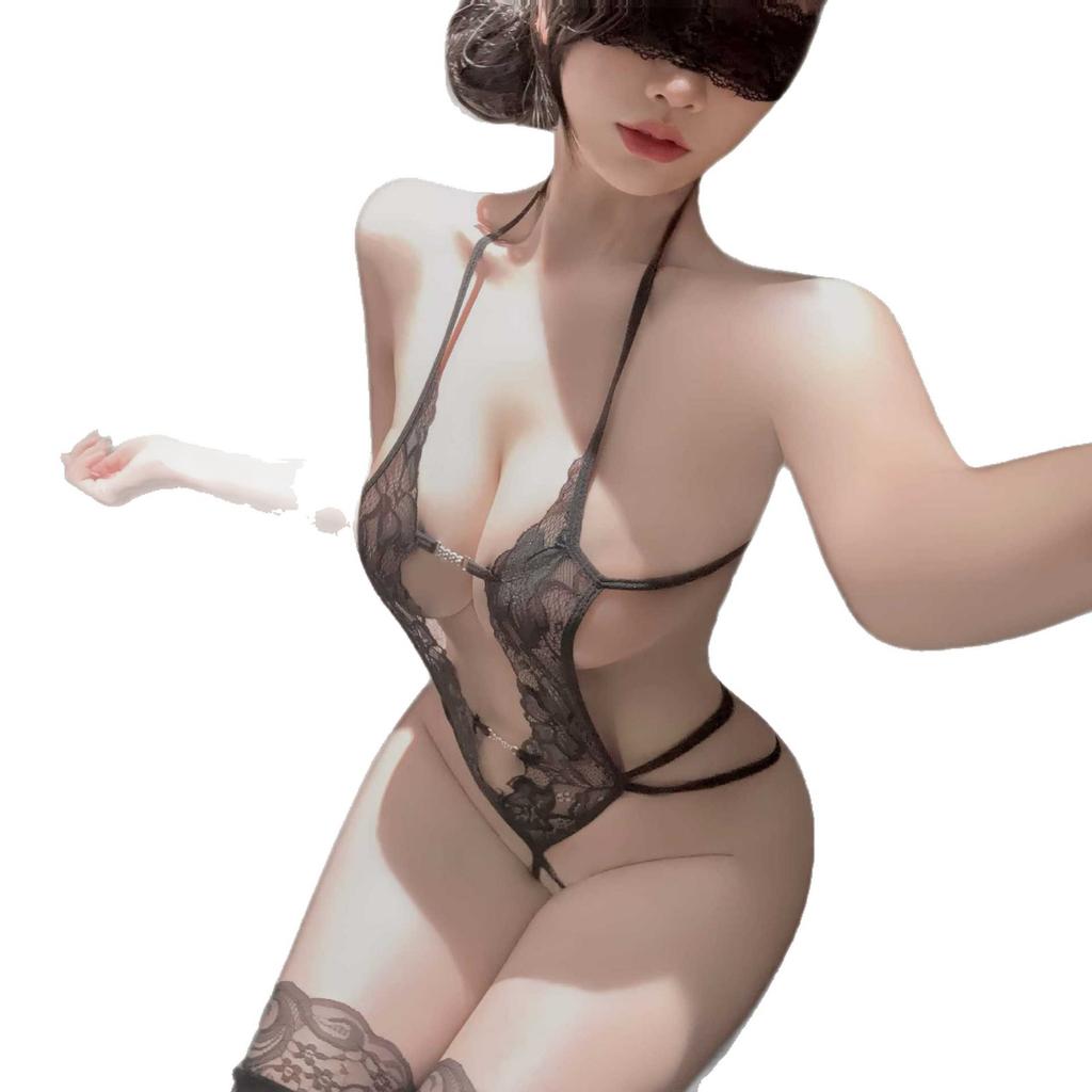 European and American Erotic Underwear, Hot Lace Neck Onesie, Pure Desire To Open the File, Passion Free Pajamas