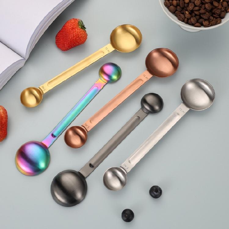 Double Side Measuring Spoon With Comfortable Grip Coffee Tea Scoops Baking Scale Spoon Kitchen Coffee Tool
