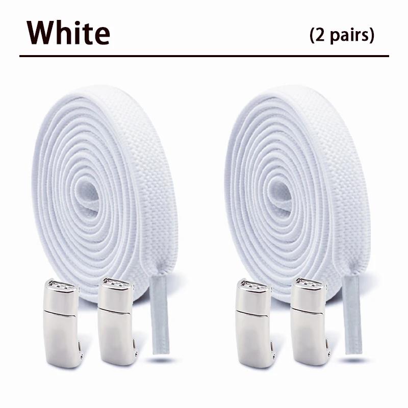 2 Paar Neue Magnetische Schnürsenkel Ohne Binden Elastische Schnürsenkel Sneaker Keine Schnürsenkel zum Binden Kinder Erwachsene Breite Schnürsenkel Schuhzubehör