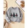Kids Sweatshirt ''Deers Running In Woods'' Print Comfy Versatile Long Sleeve Sweatshirts, Christmas Sweater For Outdoor