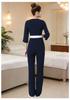 Women's Spring/Summer Cardigan for Skin Care Specialist - Mid-Sleeve Workwear in Chinese Style for Beauty Salons