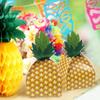 12/24pcs Pineapple Candy Cookie Box Hawaiian Party Goodies Gift Packing Box Bag Luau Summer Birthday Wedding Decoration Supplies
