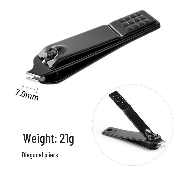 

Большой набор кусачек для ногтей из черной углеродистой стали с защитой от брызг