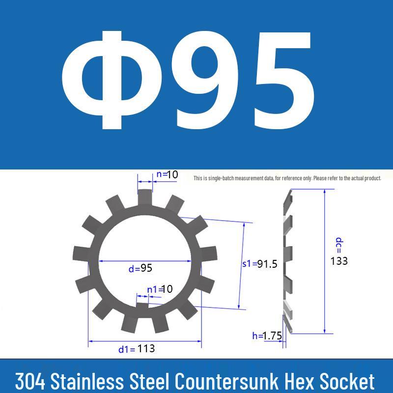 304 Stainless Steel Locking Stop Washer Nut, Round, DIN5406, In Stock