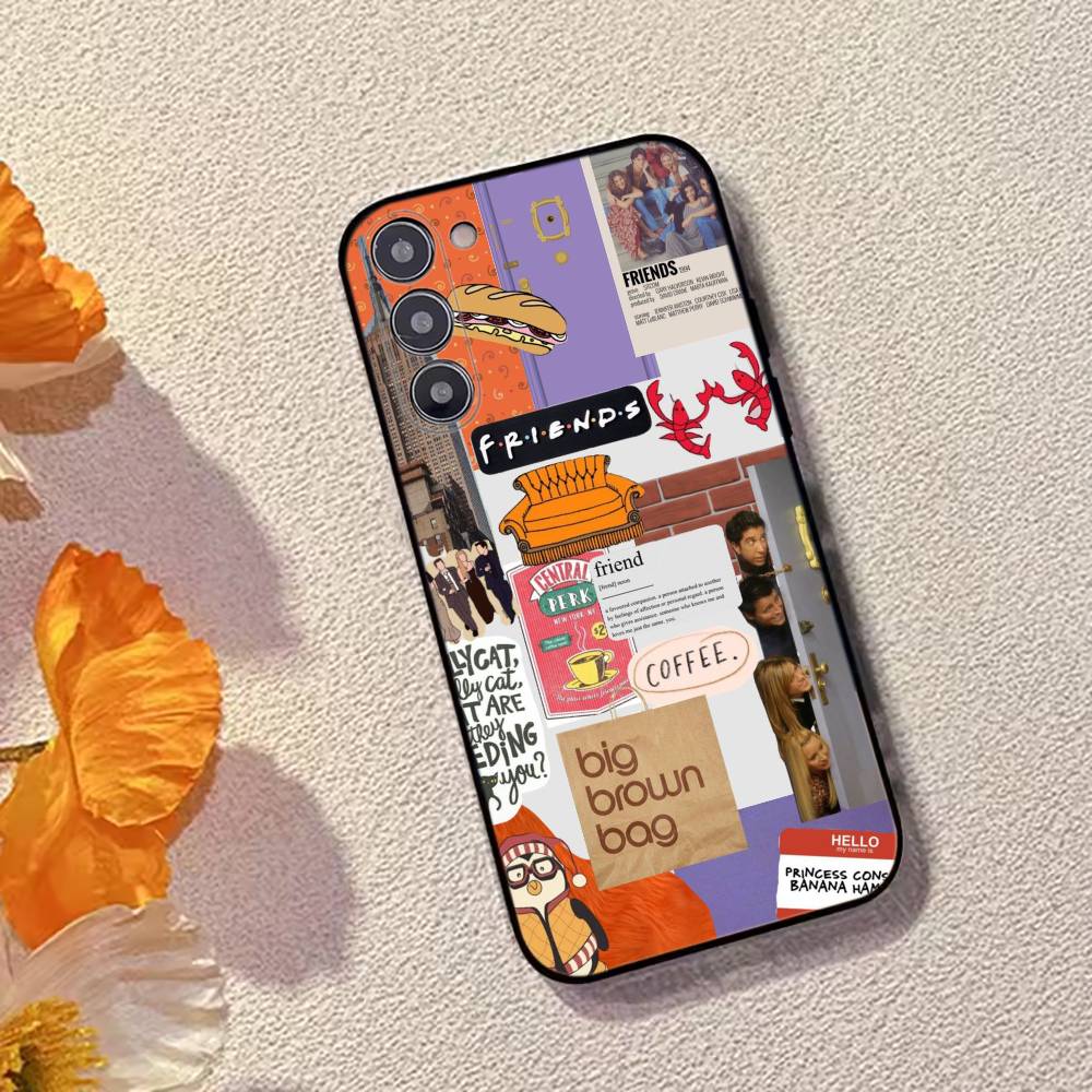 Hot TV Show F-Friends Phone Case Black Silicone Soft For Samsung Galaxy A73,A72,A71,A70,A53,A52,A51