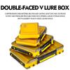 Doppelseitige Sub Box Tragbare Doppelschicht Angelausrüstung PP Box Köder Zubehör Aufbewahrungsbox Mino Bleistift Gefälschte Köder Sub Box