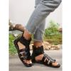 Große Größe Flache Unterseite Casual Sandalen Sommer Neue Ausgehöhlte