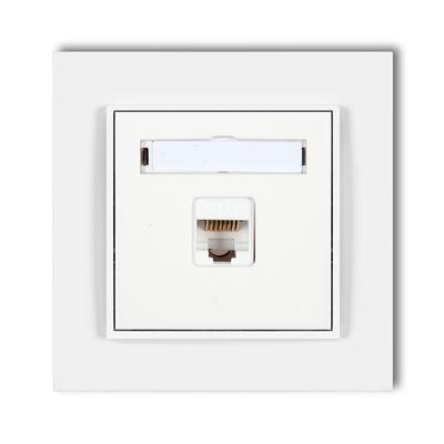 1x internet socket with frame karlik mini white
