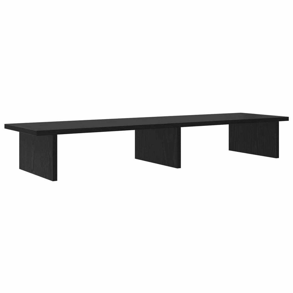 Monitor Stand Black Oak 100 X 27 X 15 Cm Engineered Wood